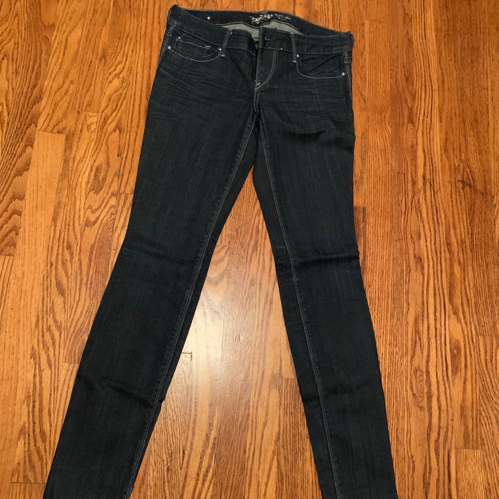 Express jeans dark wash size 6L